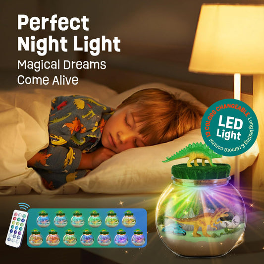 LAOESE 13-color LED night light adds cozy ambience to the terrarium