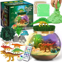 LAOESE dinosaur terrarium kit for imaginative play and display