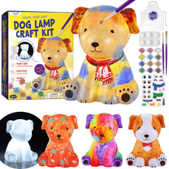 LAOESE Paint Your Own Dog Lamp Kit full set for imaginative kids' painting fun