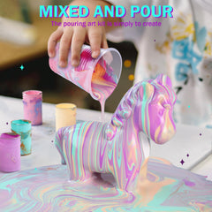 LAOESE non-toxic paints ensure safe creation and easy cleanup.