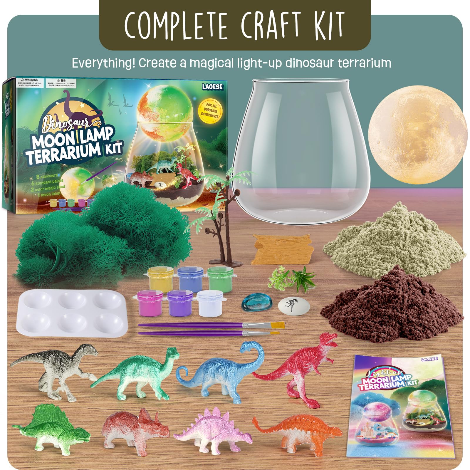 LAOESE mini dinosaur figures to boost storytelling and role play.