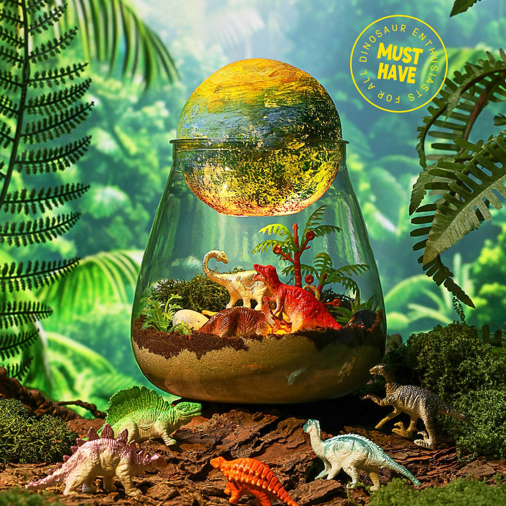 LAOESE dinosaur terrarium scene accessories for imaginative display.