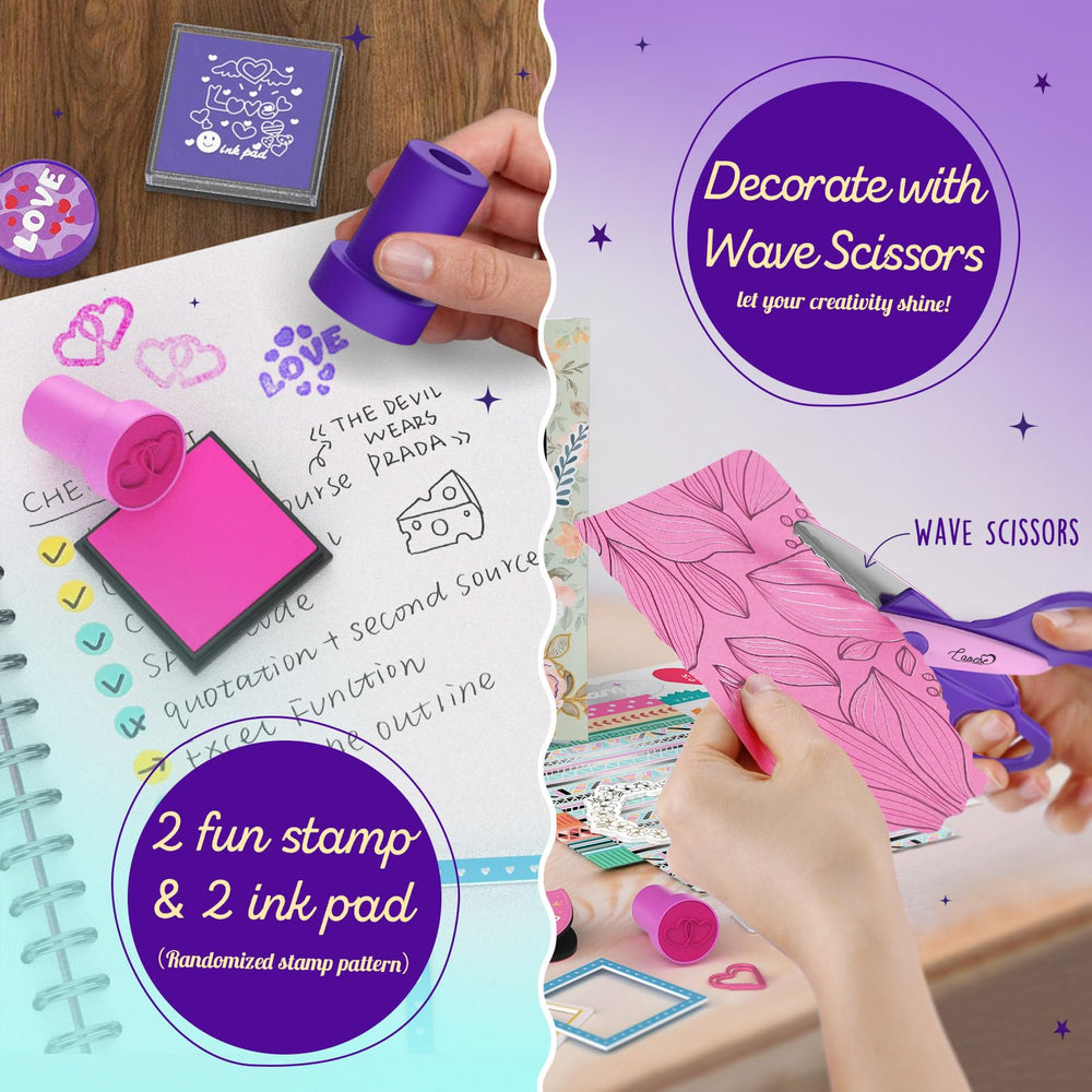 LAOESE sticker sheets and scrapbooking art for customized pages.