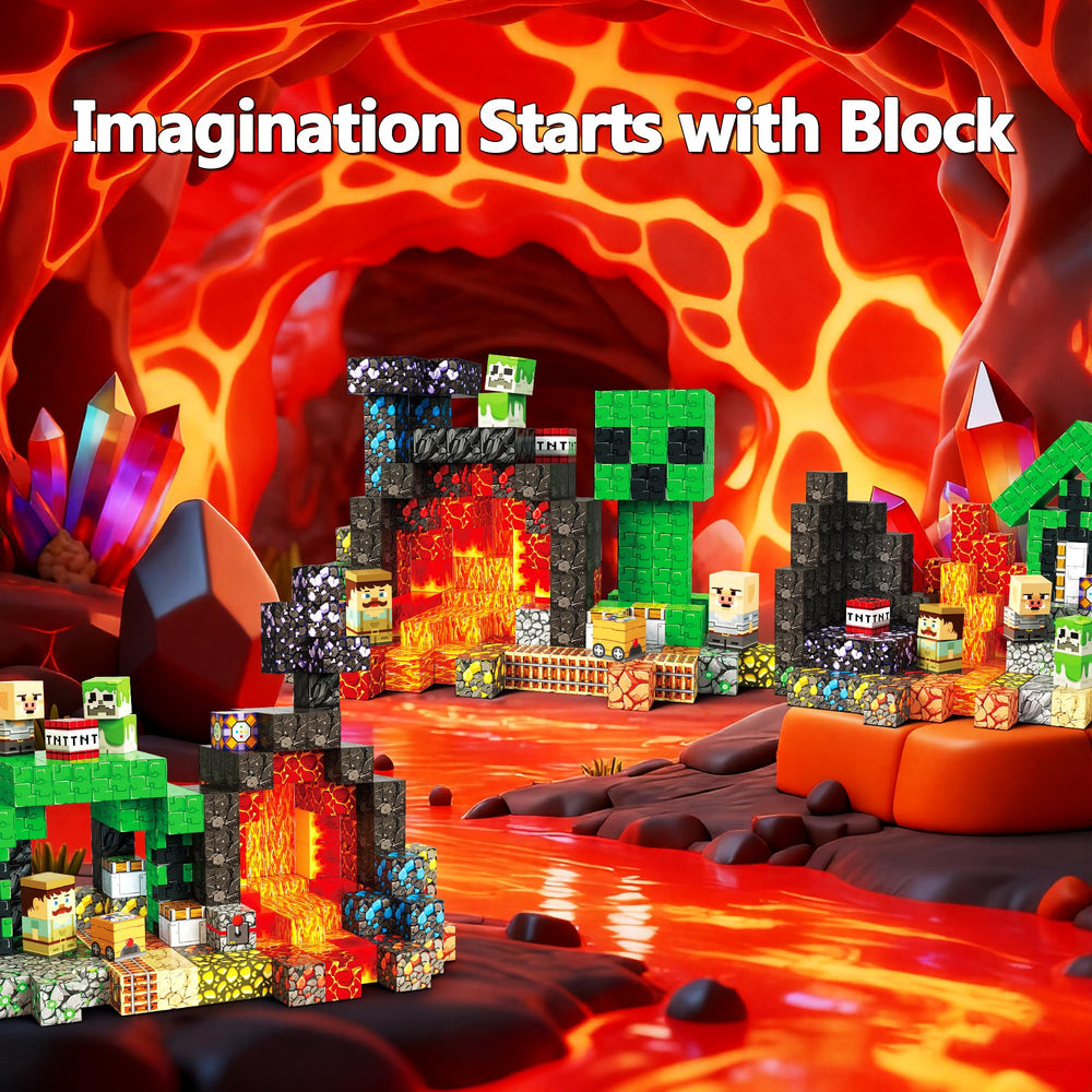 Laoren Magnetic Building Blocks colorful cubes closeup highlights tactile play
