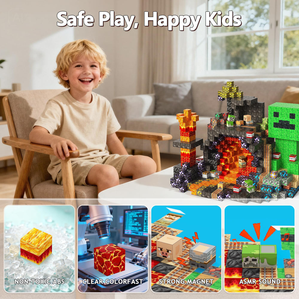 Laoren Magnetic Building Blocks kid-assembly scene shows hands-on learning