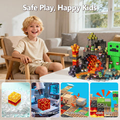 Laoren Magnetic Building Blocks kid-assembly scene shows hands-on learning