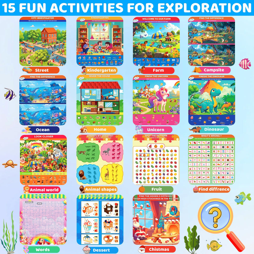 LAOSLAISI sixteen double-sided mats for varied cognitive play