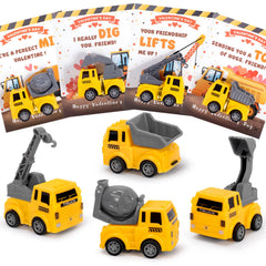 Laoyebaohao valentines excavator card, fun classroom party favor