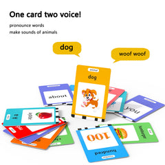 Lapare Audible Flash Cards child interacting with cards and sounds for learning