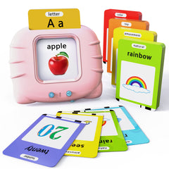 Lapare audible toy card reader showing clear pronunciations to support word recognition.