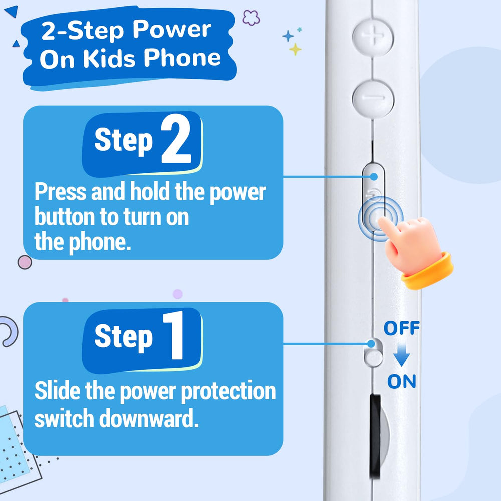 Lapare Kids Phone in-use demonstrates independent, screen-based pretend play design.