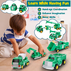 Laradola pull-back mixer truck encourages fast, interactive play sessions.