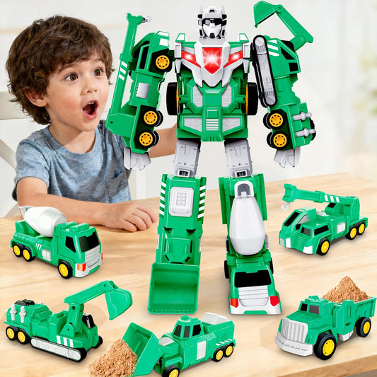 Laradola transform robot 5-in-1 vehicles for creative play and STEM exploration.