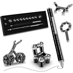LARAH black fidget pen in gift box for instant stress relief at work.
