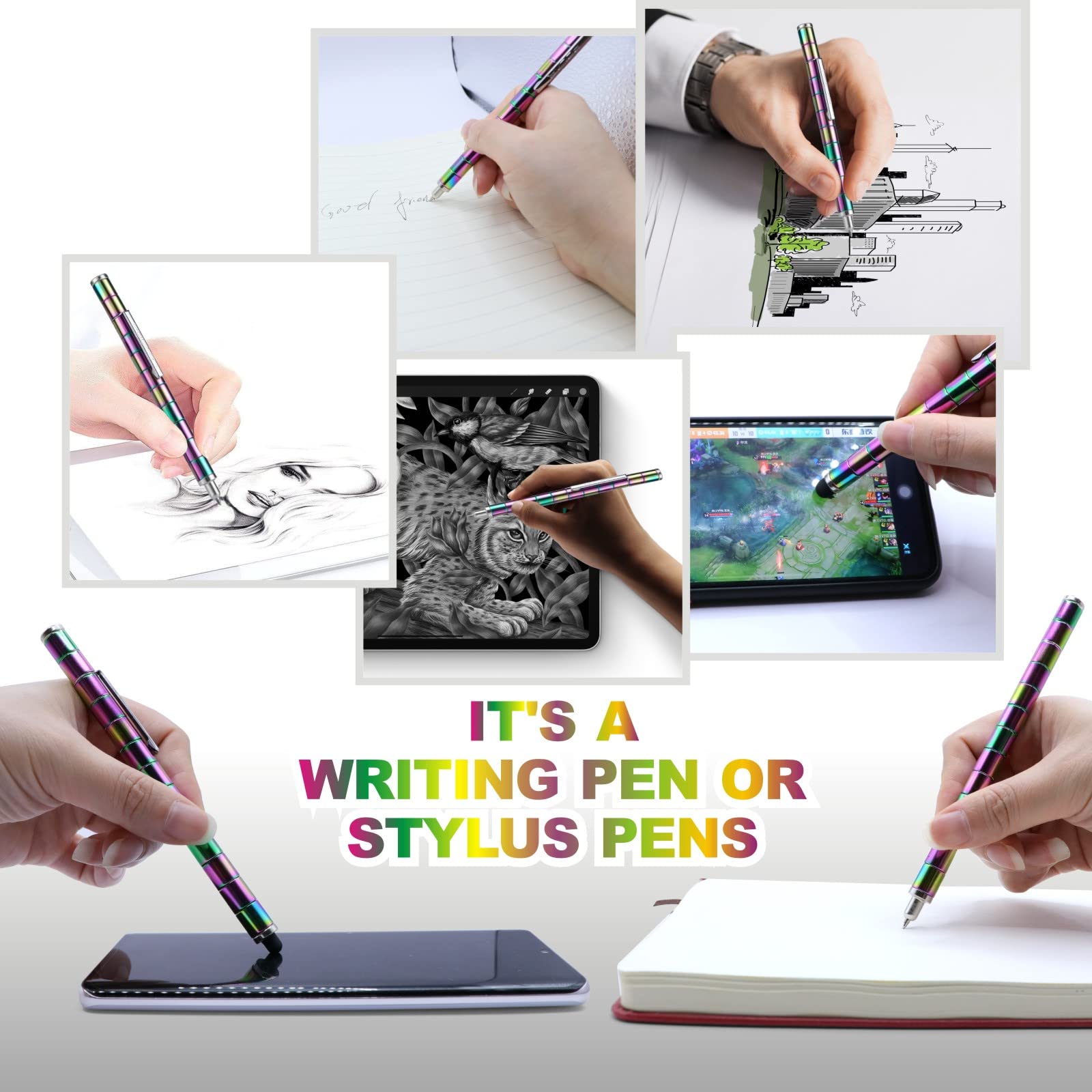 LARAH Color Fidget Pen Toy refills for continuous writing.
