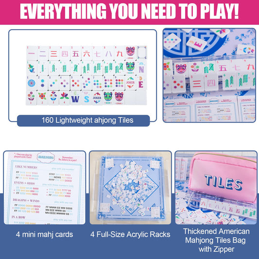LaRandom mahjong-storage-bag ready to carry tiles and racks