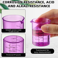 LaRandom mini flask with graduation marks supports small hands and learning.