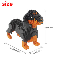 Larcele Micro Dachshund build instructions scene aids step-by-step assembly
