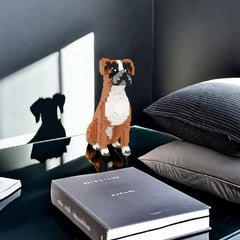 Iconic Boxer display piece from Larcele on decorative shelf