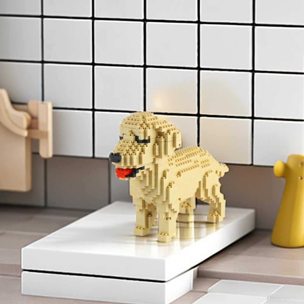 Larcele Micro Dog building blocks family leisure activity fostering focus.