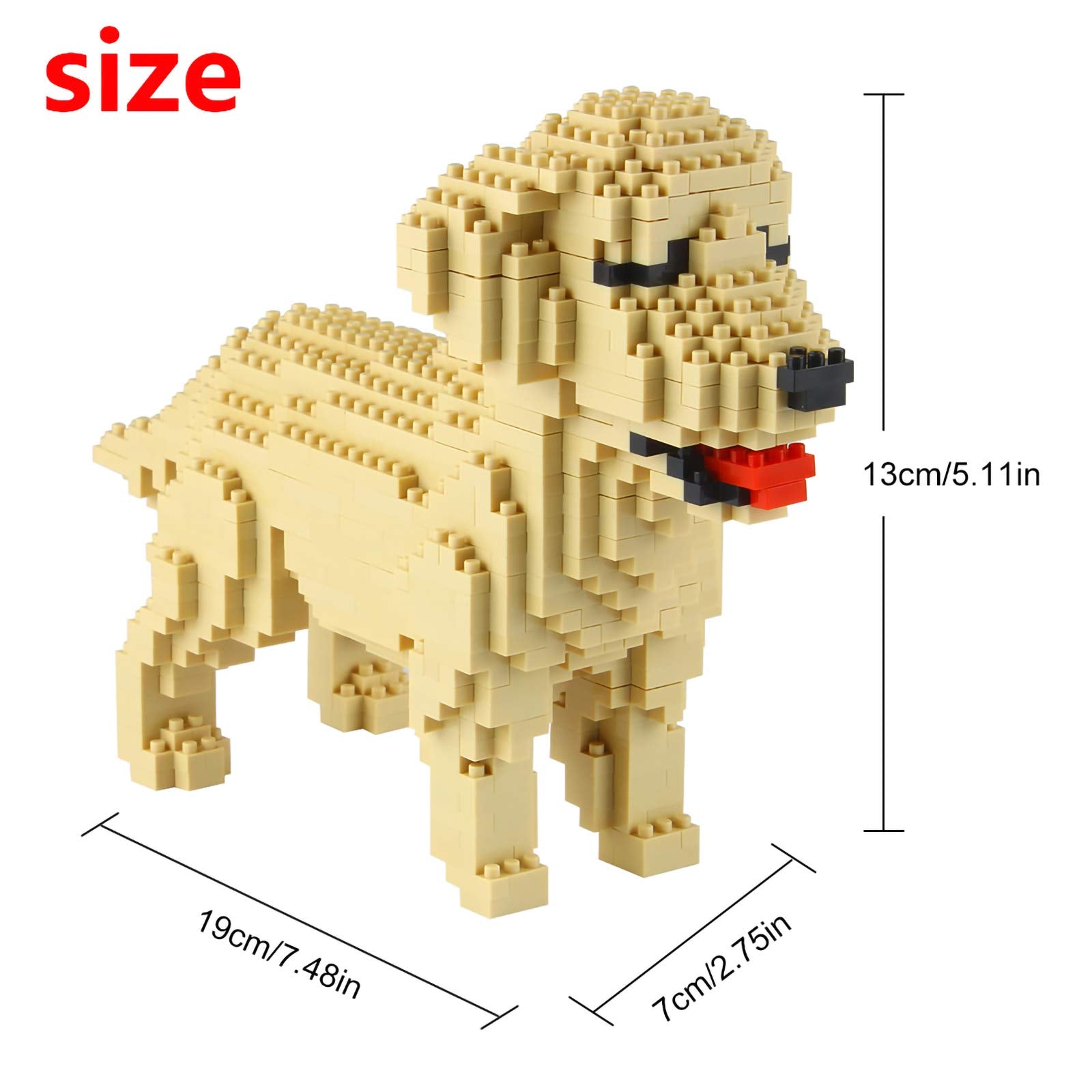 Larcele Micro Dog building blocks layer-by-layer assembly shows precise fitting.