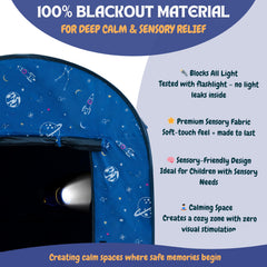 L'Arche sensory tent dual windows promote airflow while maintaining a private hideaway.