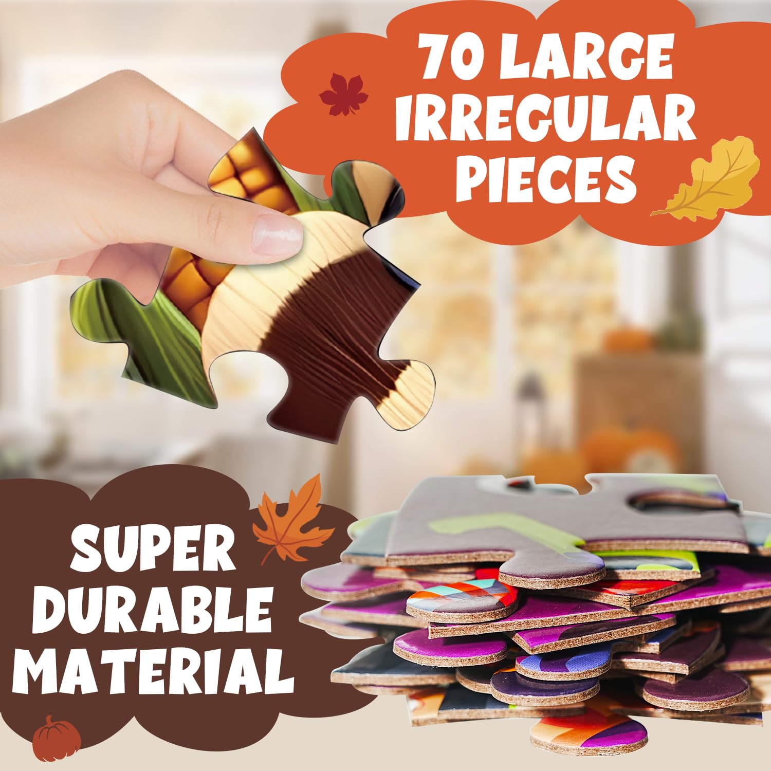 Larchio durable cardboard puzzle ensures safe, long-lasting play sessions.