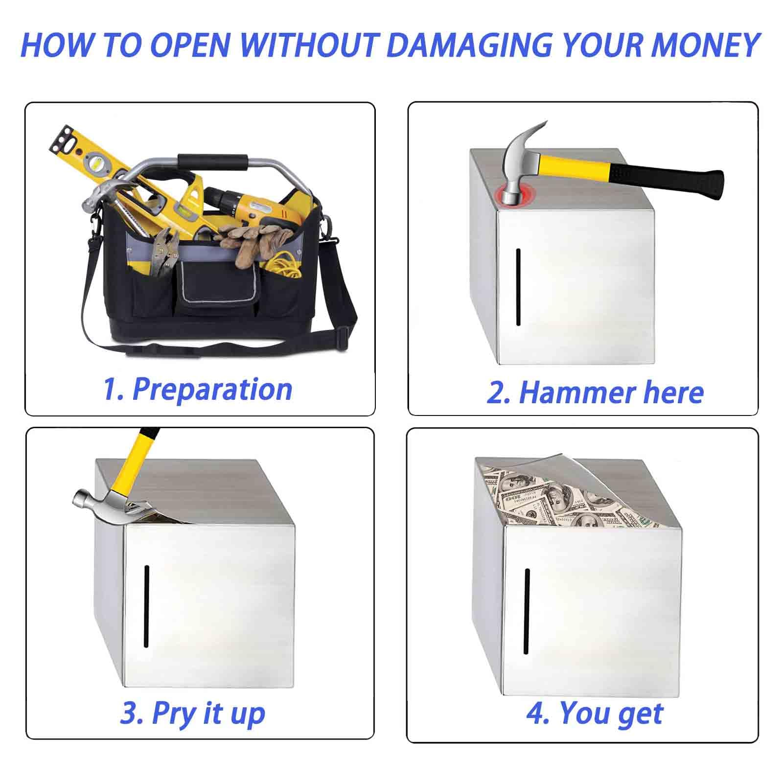 LARCOLO piggy bank saving goal concept promotes disciplined budgeting