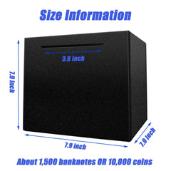 LARCOLO piggy bank top-slot focus for secure saving.