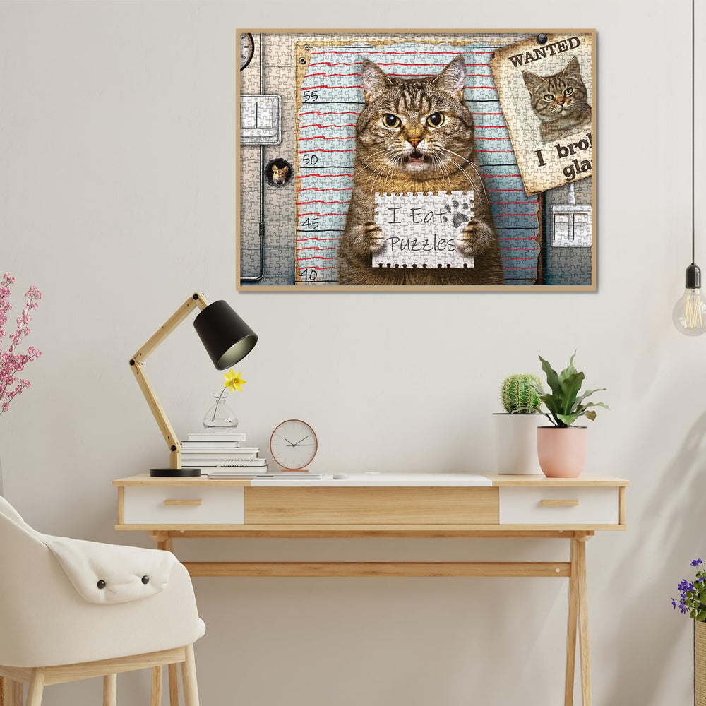 Larkipuzz triple-layer cardboard construction ensures sturdy puzzle pieces