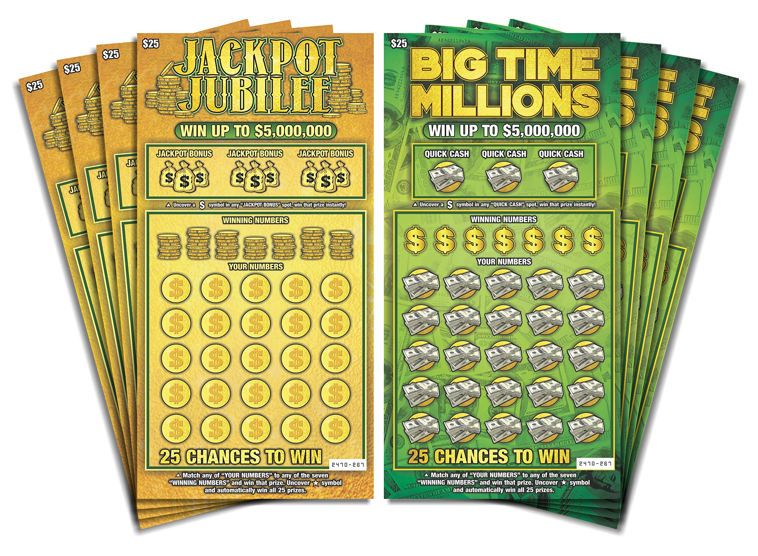 Larkmo Big Time Millions front design with authentic scratch-off look for pranks