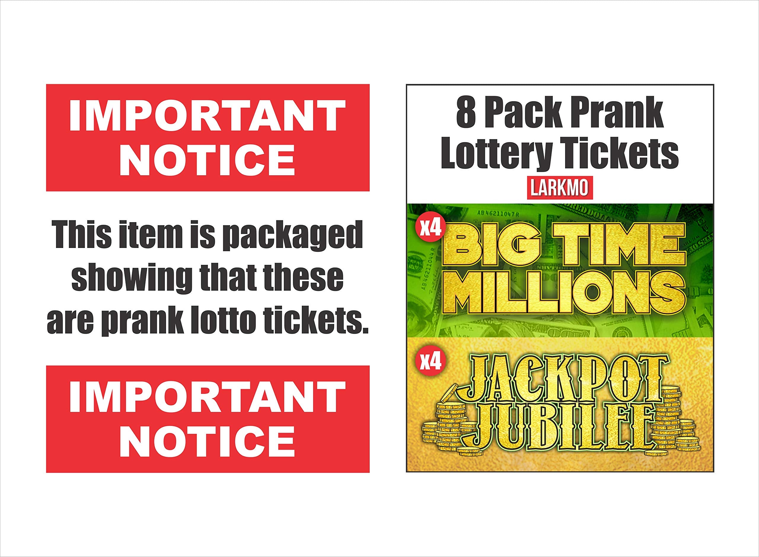 Larkmo Jackpot Jubilee front design for convincing high value prank