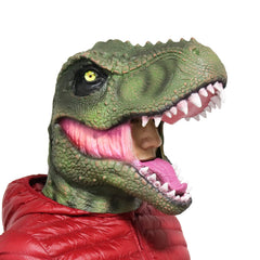 LarpGears T-Rex head mask eye holes offering clear vision at events