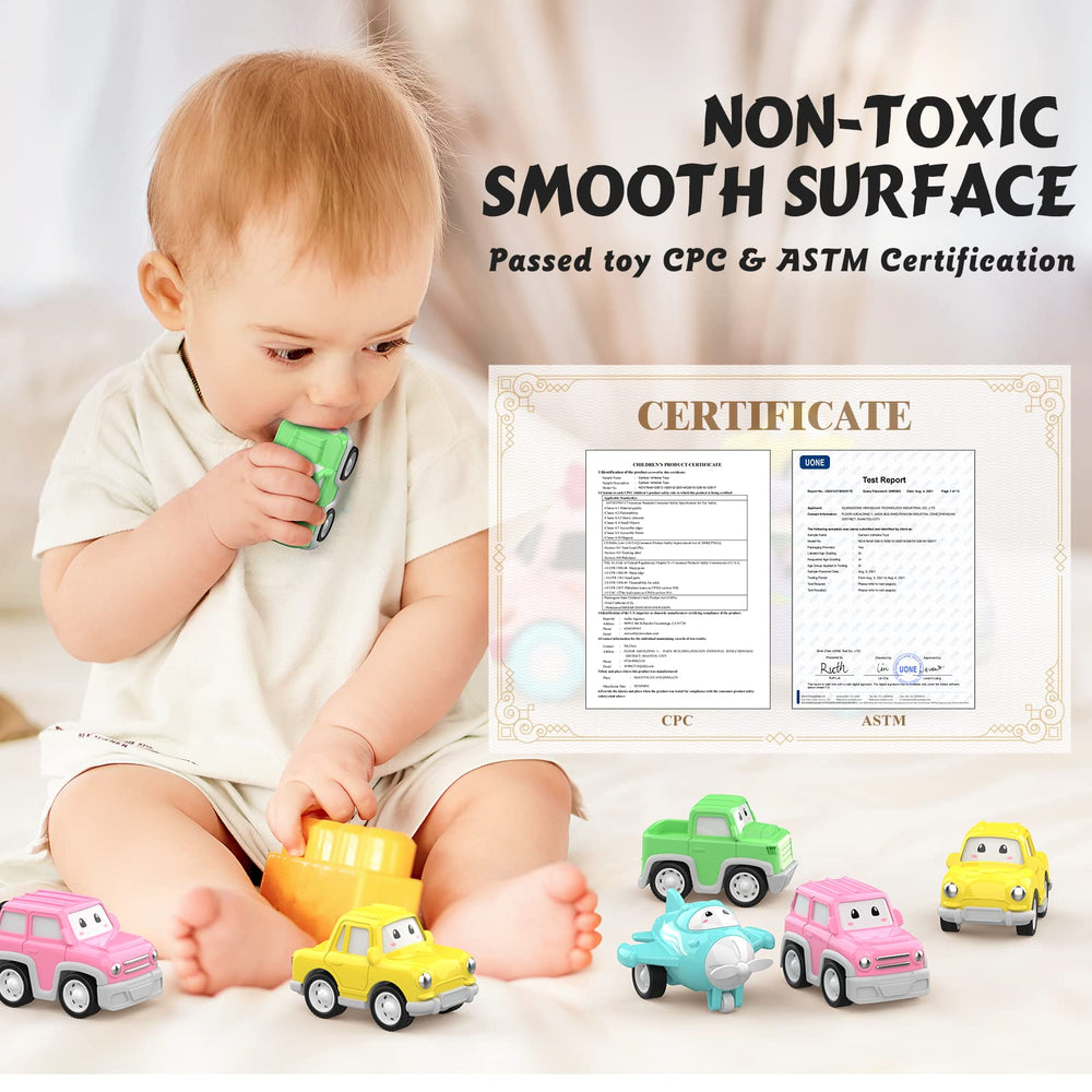 LASCOTON pull-back action toy encouraging motor skills and independent play
