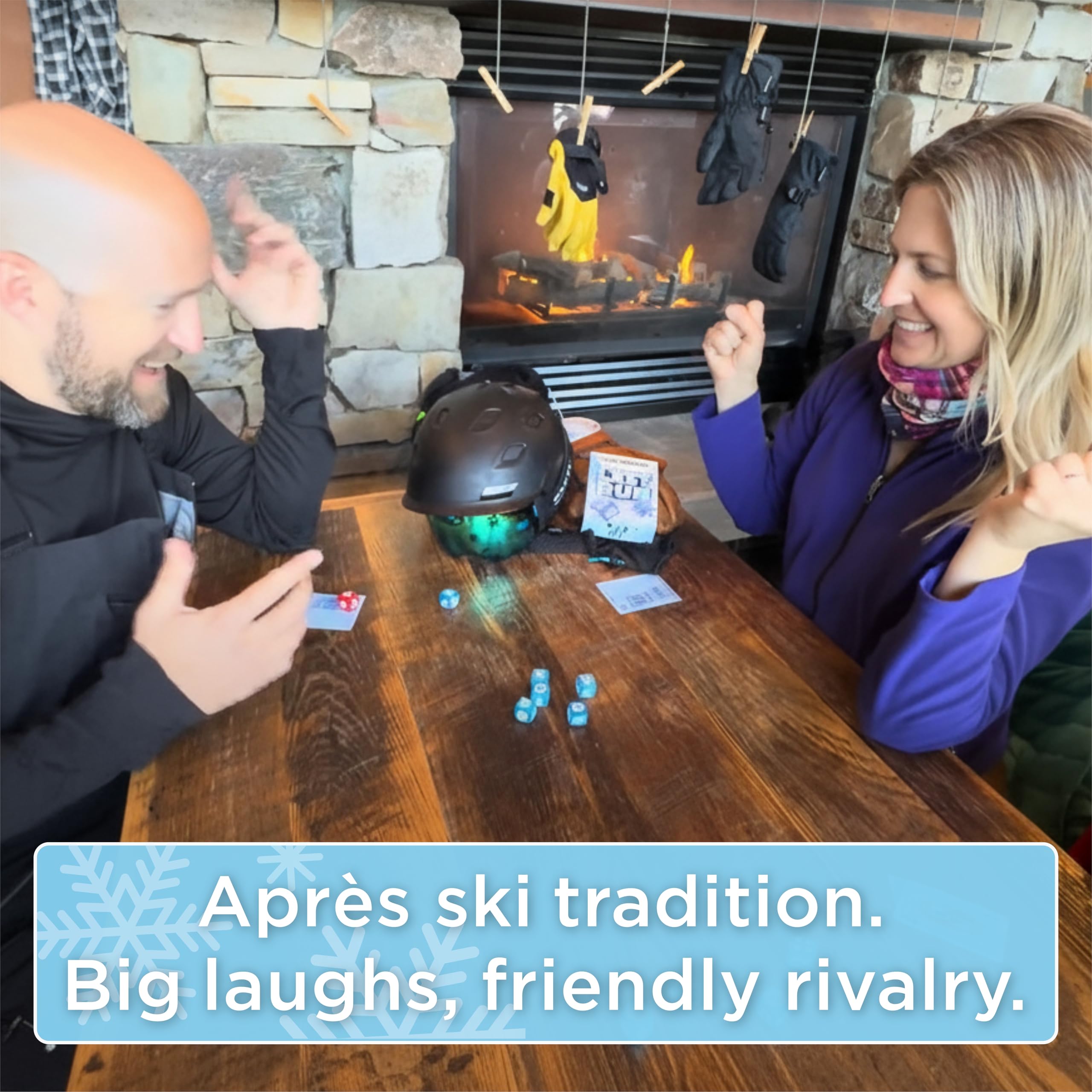 Last Run setup for a family game night after skiing