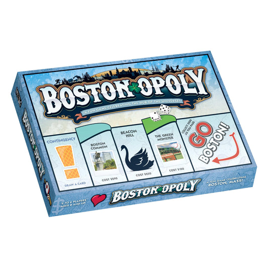 Late for the Sky Boston-Opoly board map highlighting city landmarks