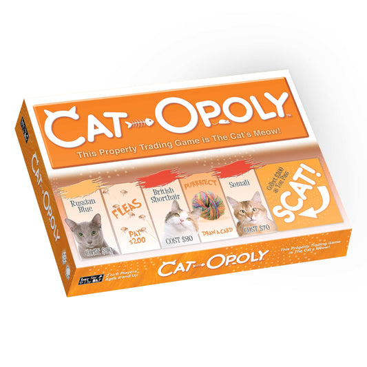 Late for the Sky CAT-opoly board game board, ideal for family play and strategy