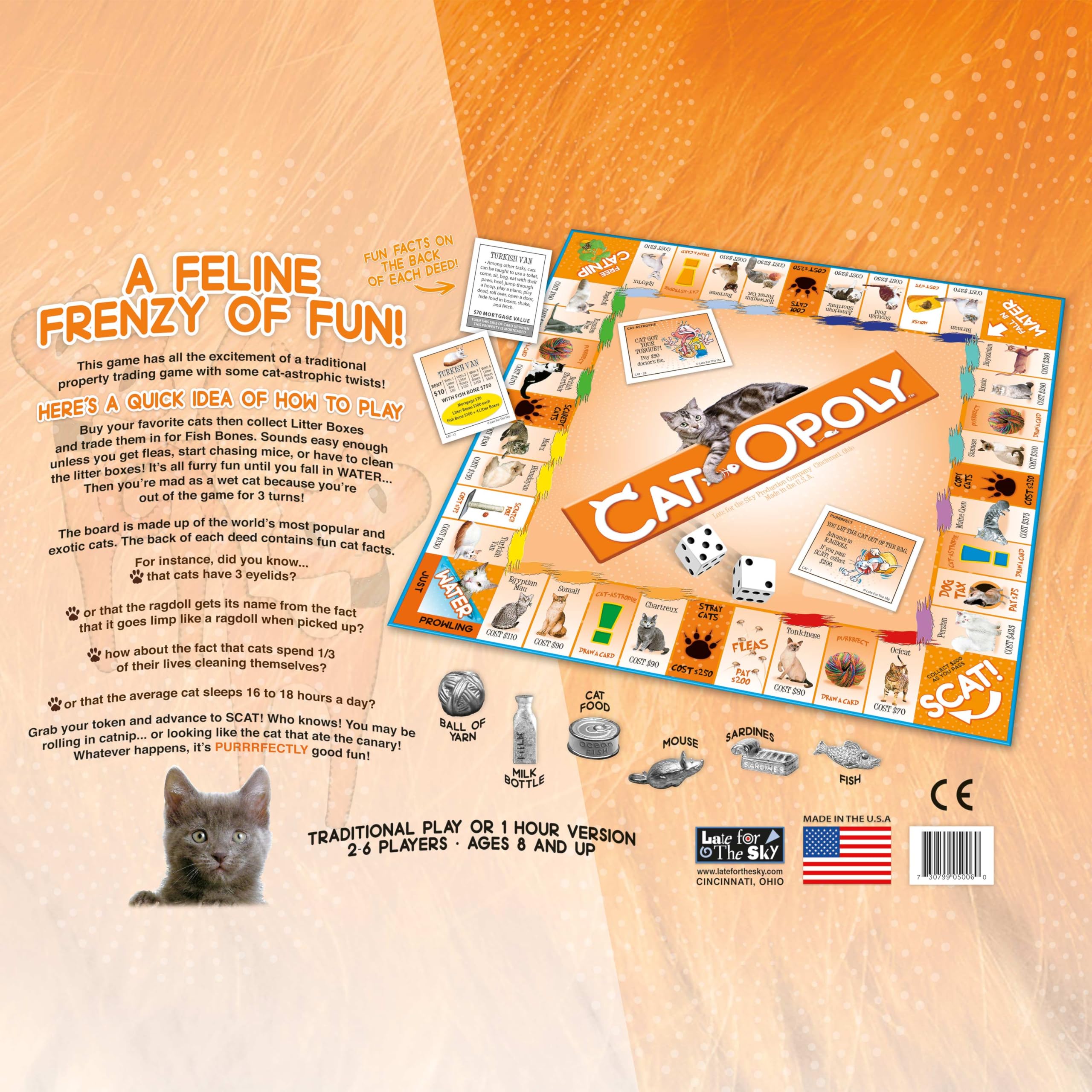 CAT-opoly cat food token enhancing resource trading on the board