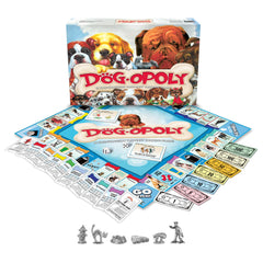 Dog-Opoly play setup by Late for the Sky, easy to learn for ages 8 and up
