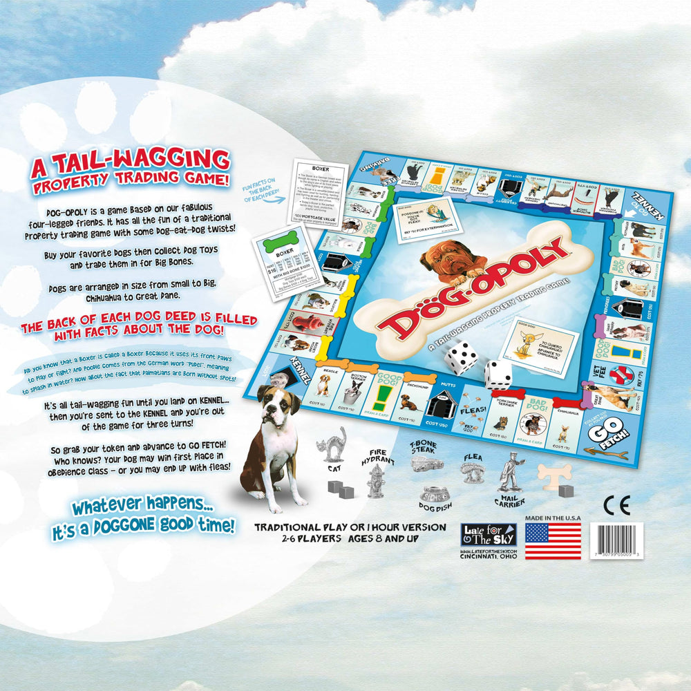 Go Fetch card from Dog-Opoly adds playful twists to the route-building