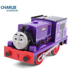LATUROP Charlie train engine side view highlighting durable diecast with rounded edges