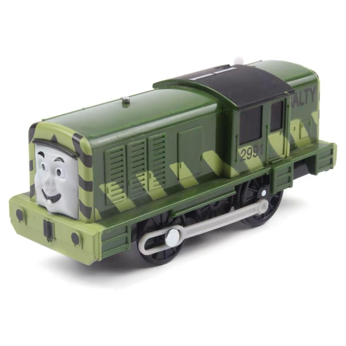 LATUROP Thomas and Friends train engine in green, durable plastic for imaginative play.