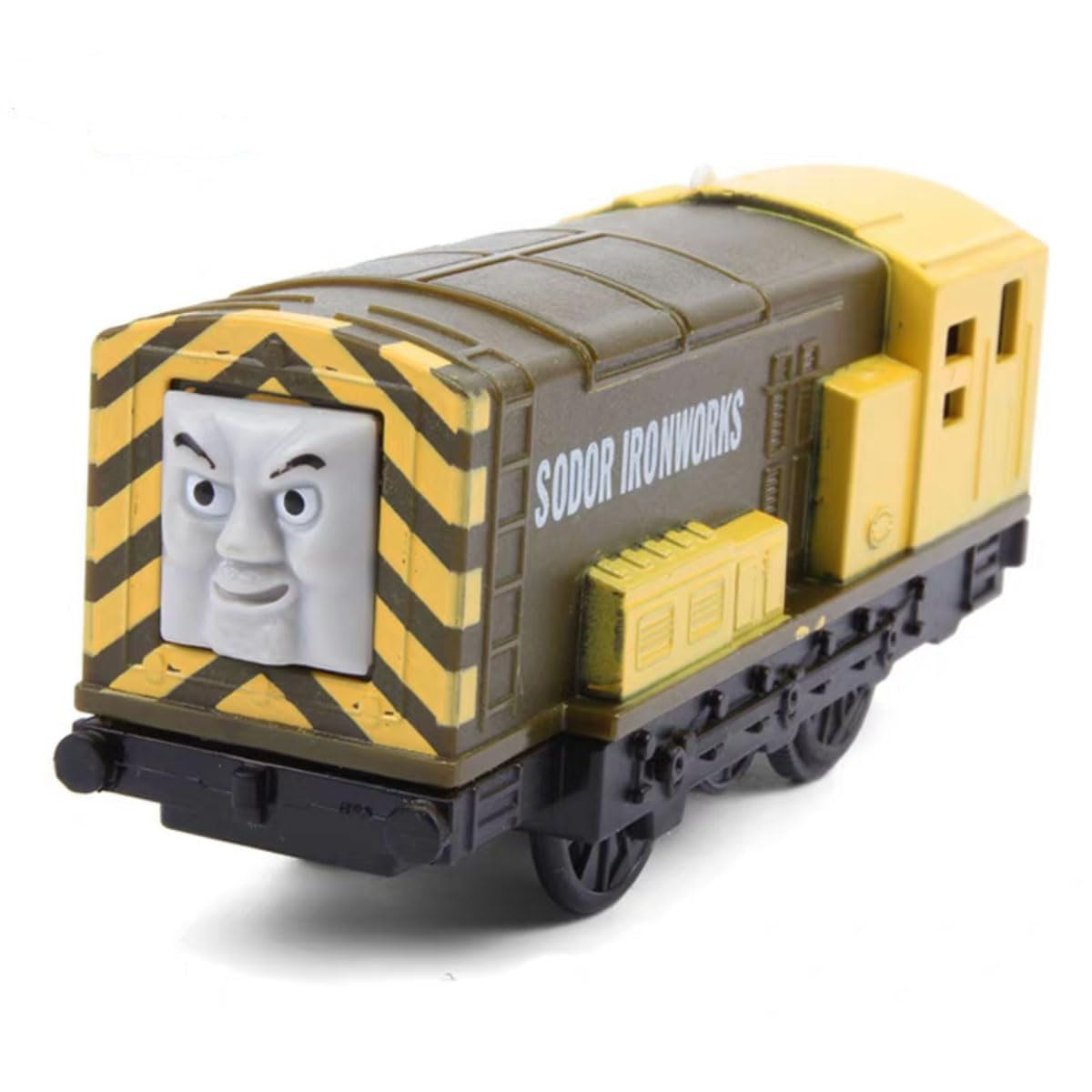 LATUROP Thomas train engine front view with sliding wheels for smooth play.