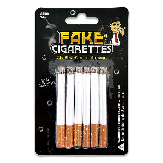 Laughing Smith fake cigarettes pack of 6 for stage use and costume realism