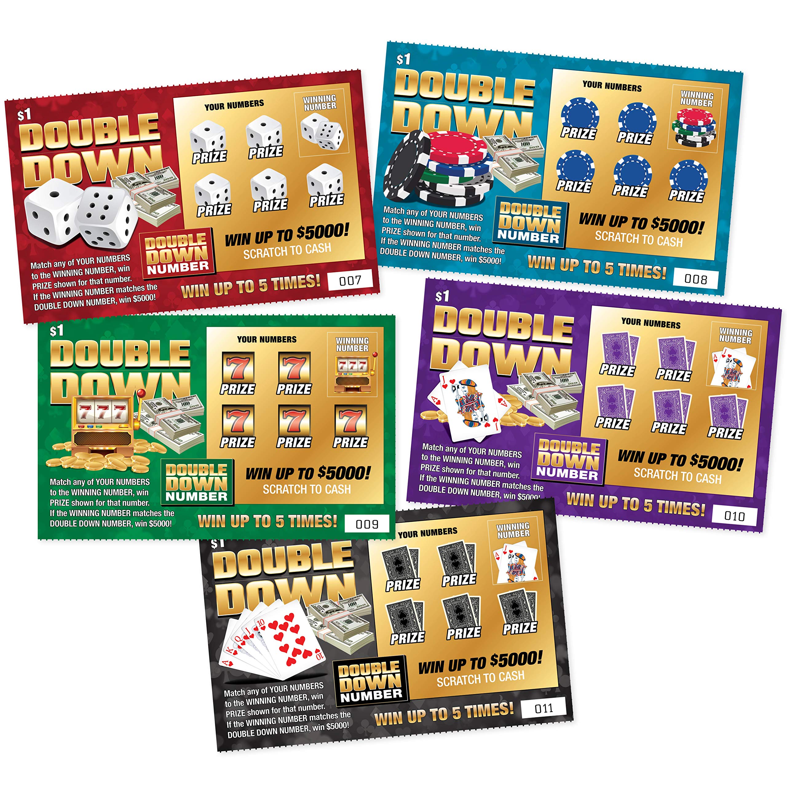 Laughing Smith fake winning tickets close-up for convincing casino night pranks