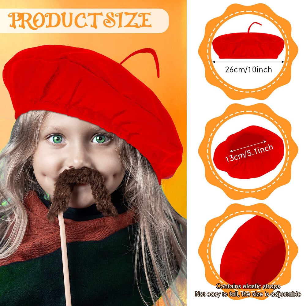Laumoi soft felt beret with elastic fit stays on during performances