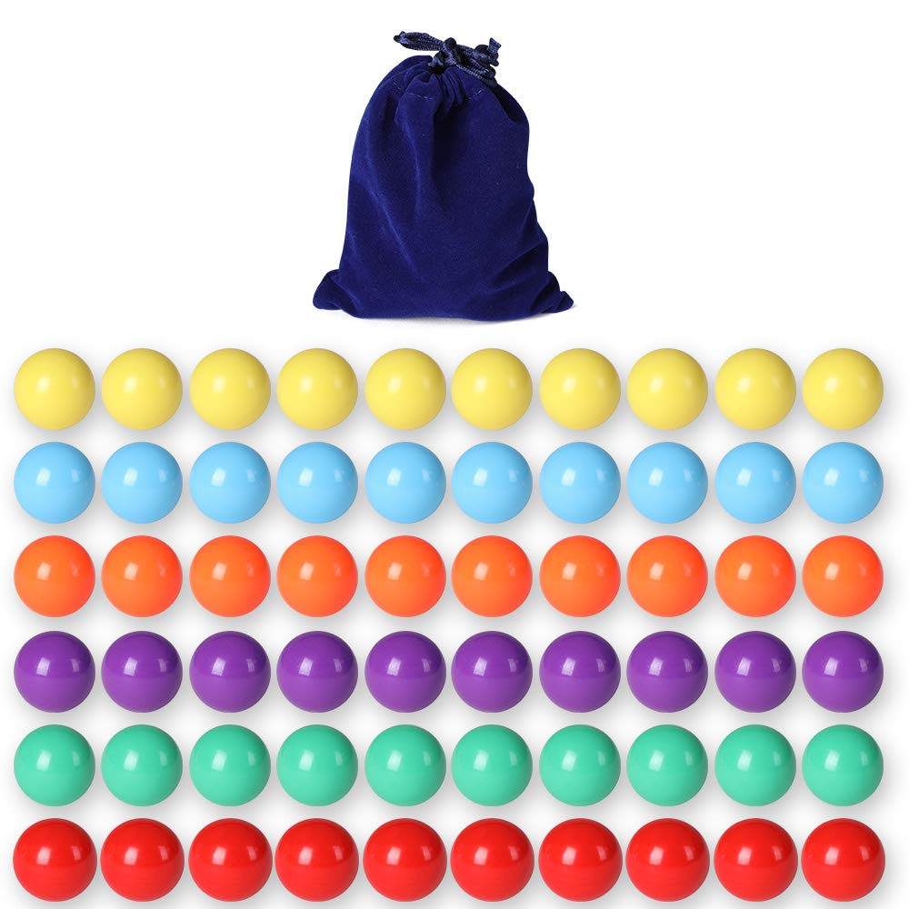 Laviesto 60-piece Chinese Checkers marbles for easy replacement during matches.