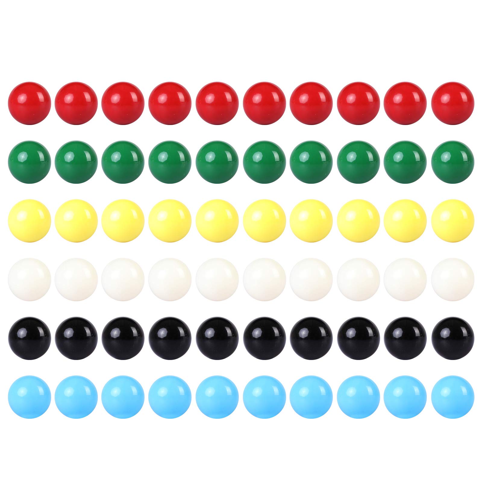 Laviesto blue replacement marbles for Chinese checkers with durable acrylic.