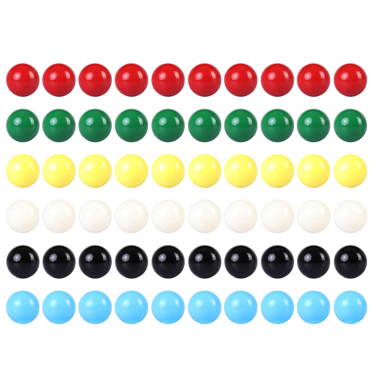 Laviesto blue replacement marbles for Chinese checkers with durable acrylic.