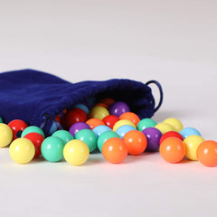 Laviesto marbles suitable for marble runs and traditional games.
